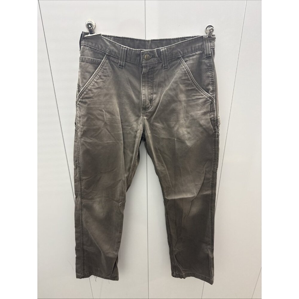 Carhartt Pants Mens 32x32 B324 Relaxed Fit  GrayWorkwear Utility Work Distressed